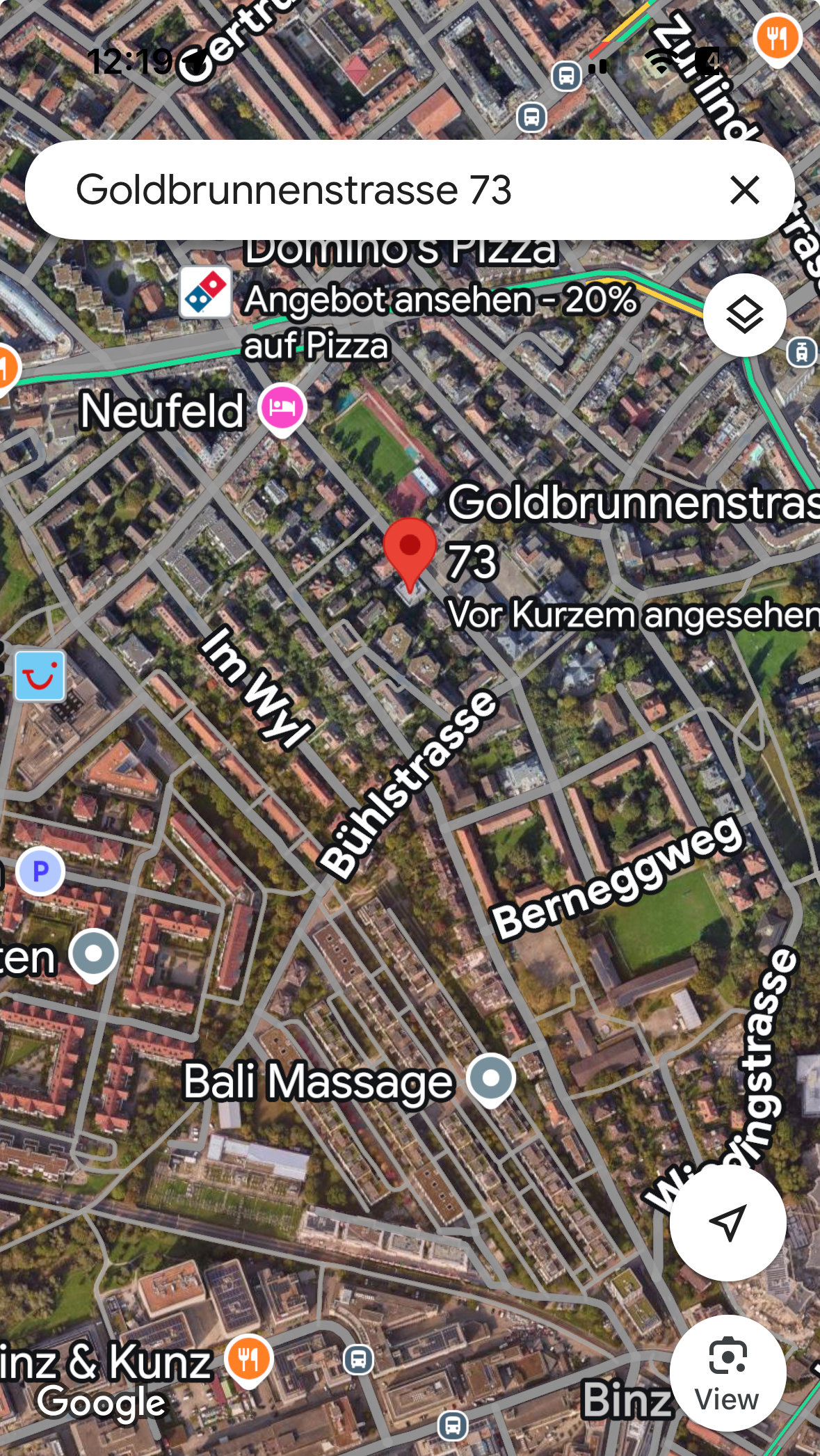 Raumansicht Praxis Z&uuml;rich